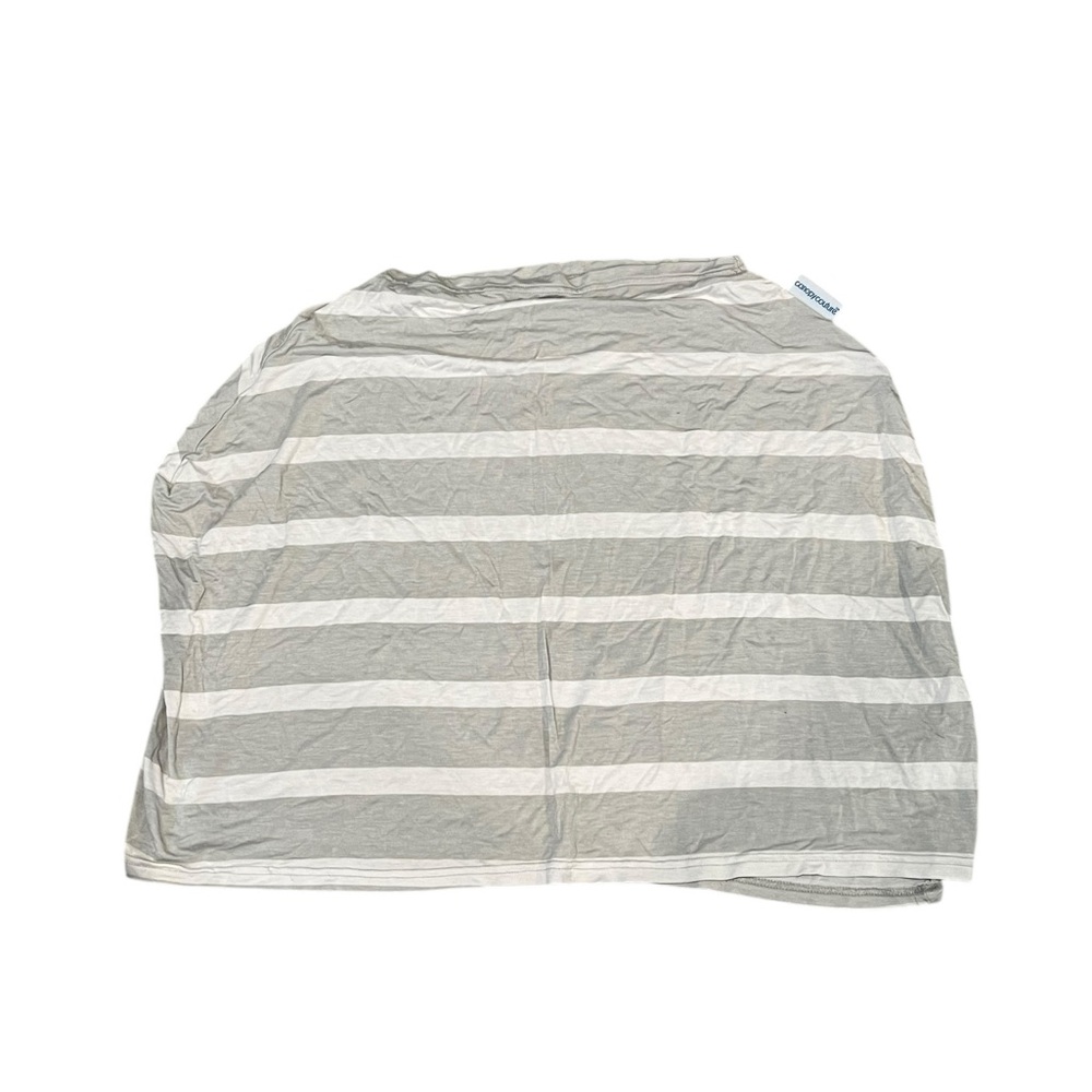 Canopy Couture Gray & White Striped Car Seat Cover / Nursing Cover